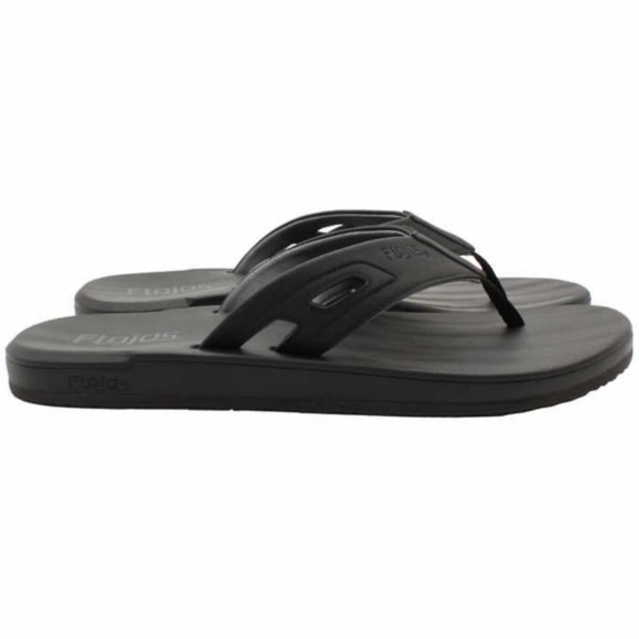 NEW Flojos Mens Hydro Flip Flop Memory Foam Sandals Black US Size 11 NWT - Picture 3 of 5